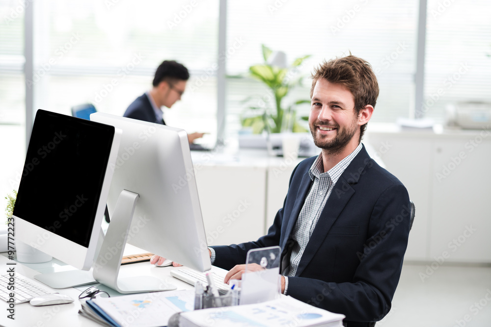 Cheerful businessman Cheerful businessman