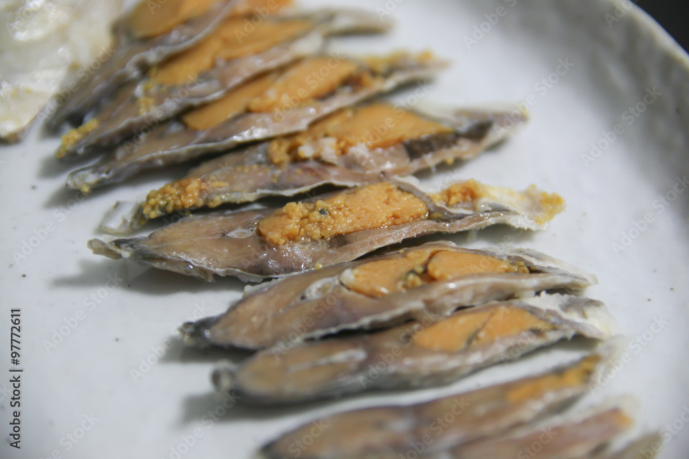 Funazushi, the fermented raw fish, Japanese food Funazushi, the fermented raw fish, Japanese food