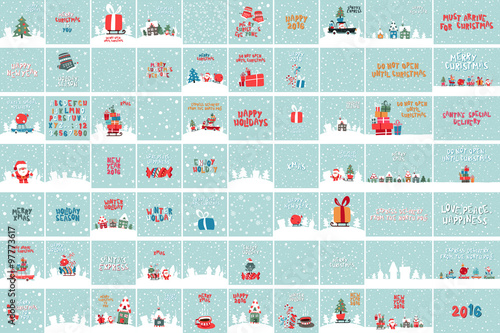 New Year 2016 illustrations