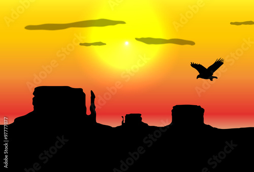 Western desert background