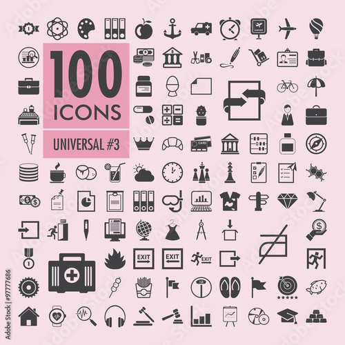 Universal icons set 3