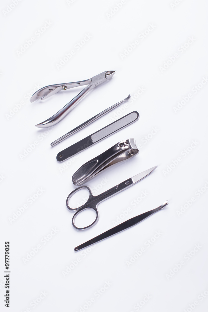 Professional tools for manicure. Professional tools for manicure.
