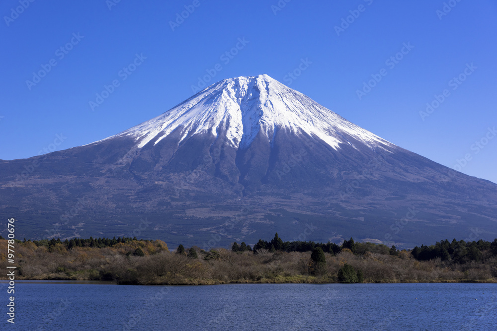 田貫湖と富士山 田貫湖と富士山