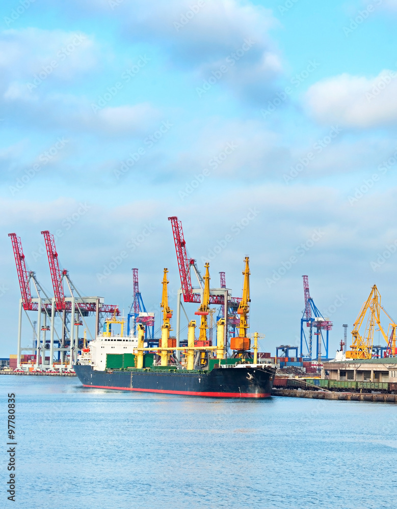 Odessa industrial sea port, Ukraine