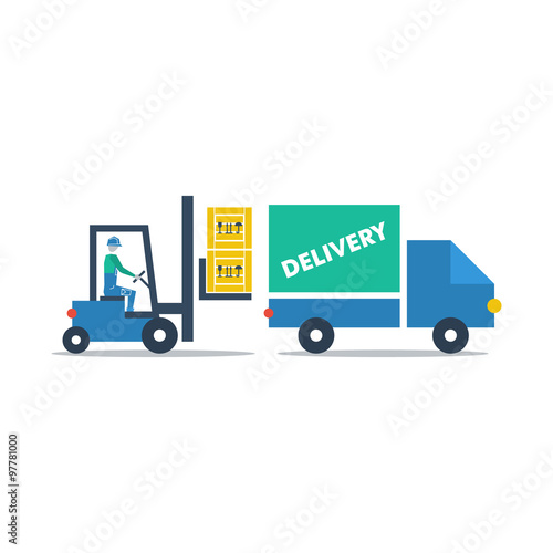 Commodity loading truck