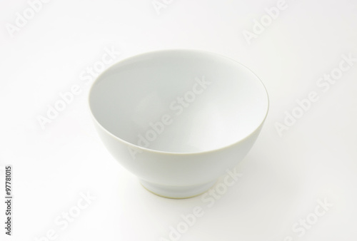 Deep footed white bowl