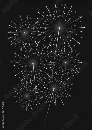 New Year's Eve fireworks background 