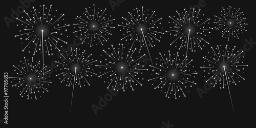 New Year's Eve fireworks background 