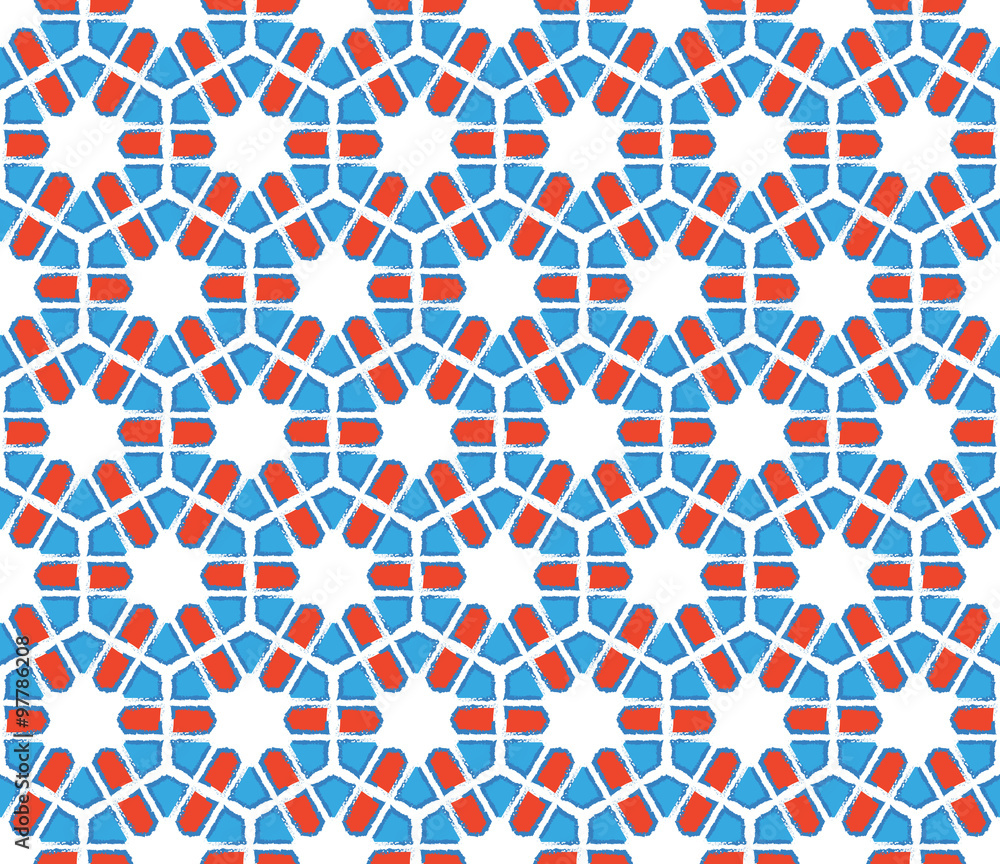 hexagonal stylized snowflakes pattern hexagonal stylized snowflakes pattern