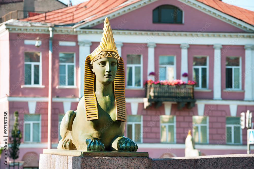 Ancient Egyptian sphinx, St Petersburg, Russia