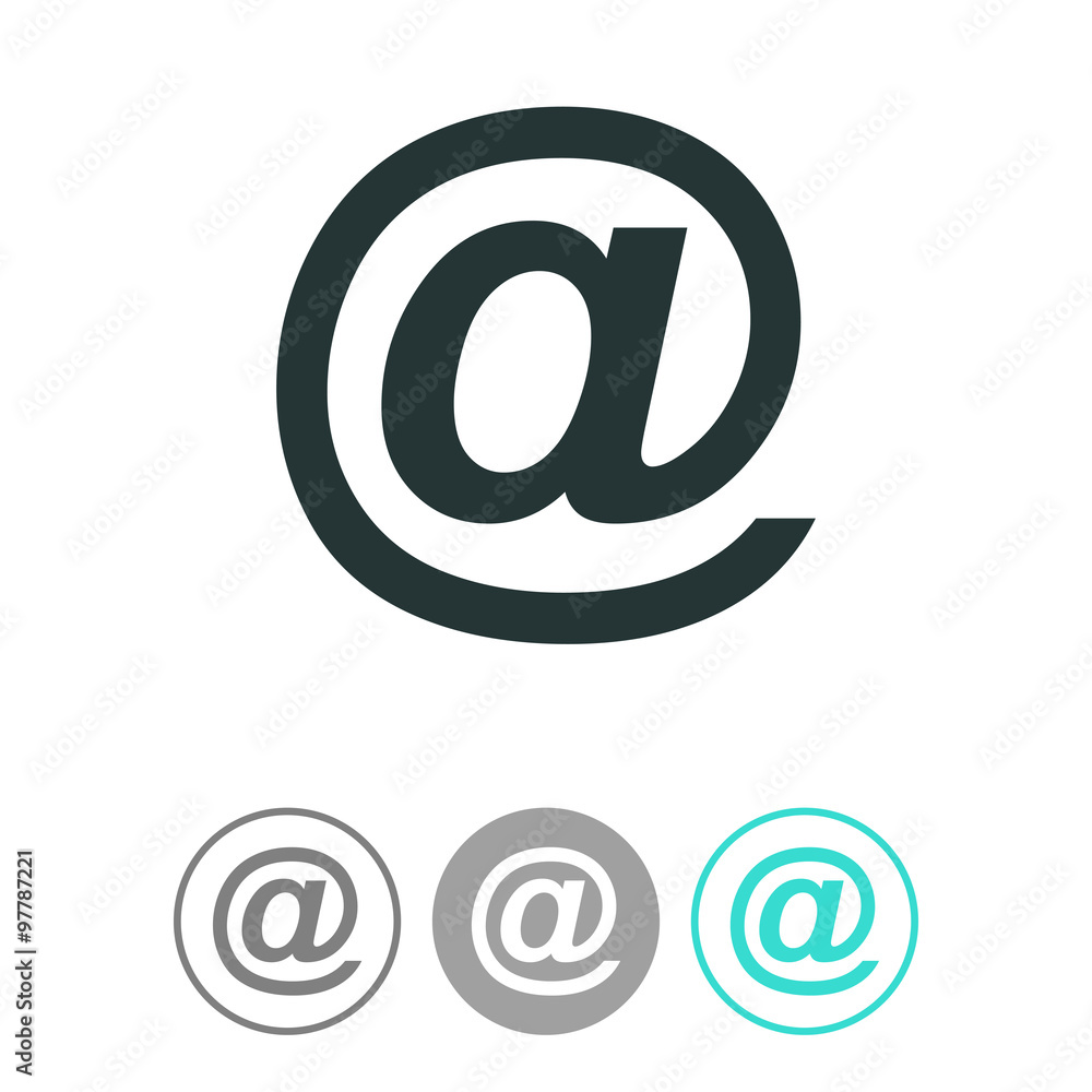 E-mail internet icon. E-mail internet icon.