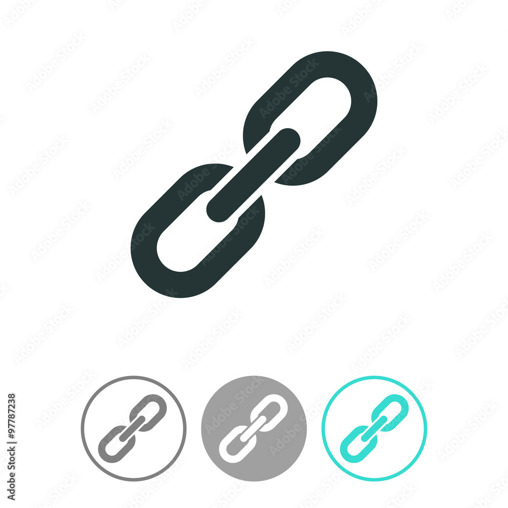 Chain vector icon. Link sign.