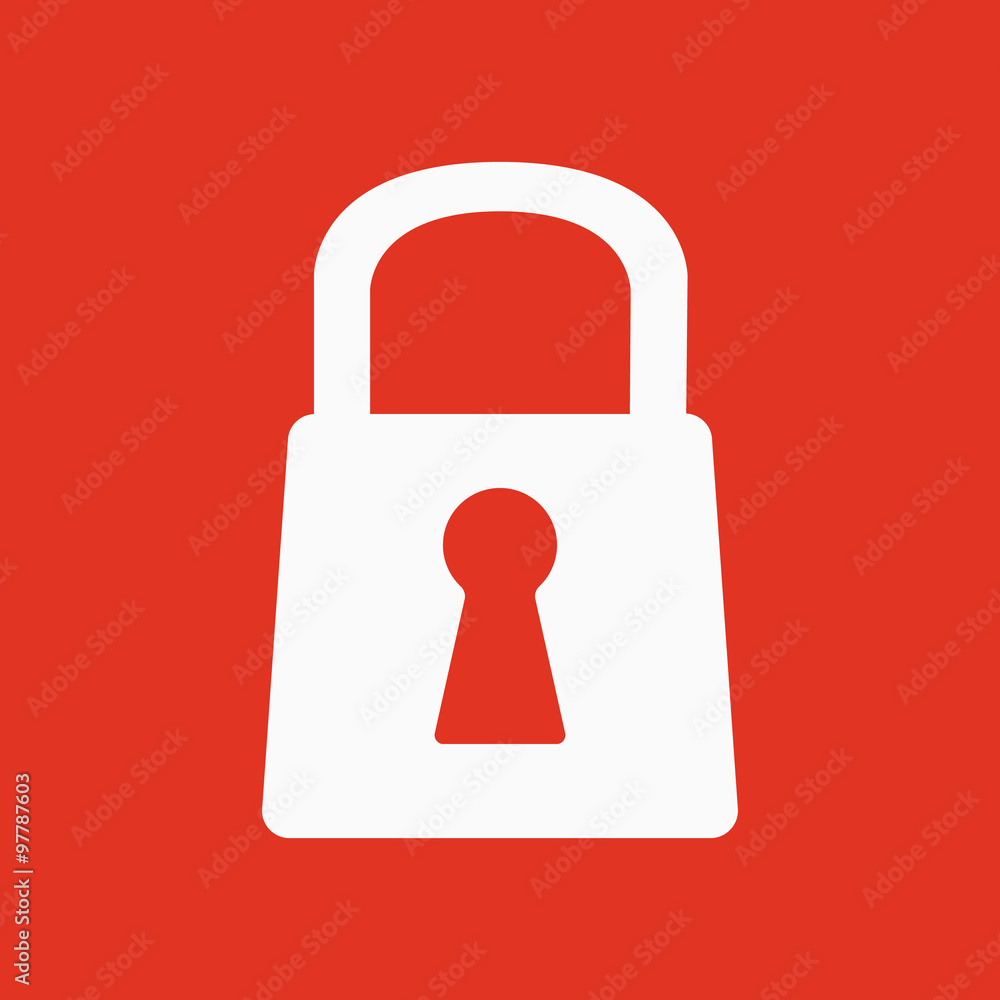 The lock icon. Lock symbol. Flat The lock icon. Lock symbol. Flat