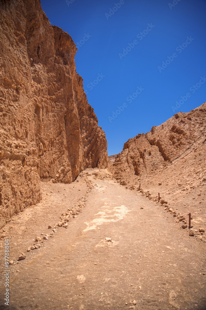 Fototapeta premium Amphitheatre is beautiful geological formation of Moon Valley