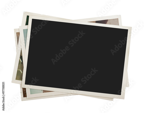Photo Stack of photos isolated