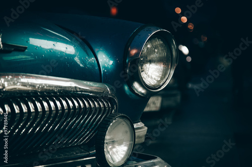 Fotografie Headlight of old car