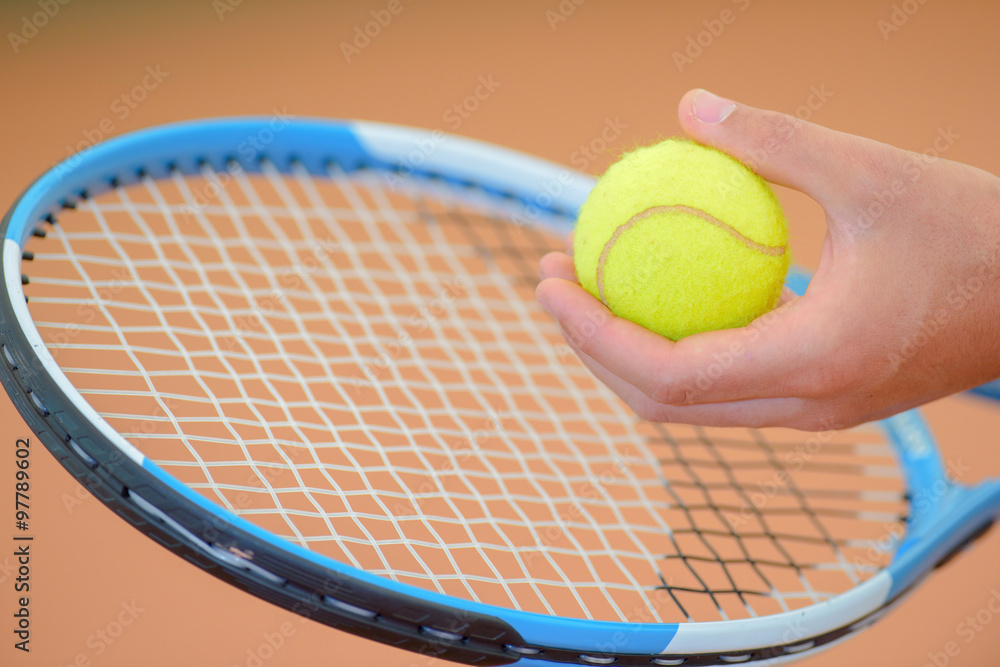 racket and ball