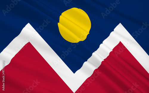 State Flag of Denver - City and County of Denver - the largest c photo