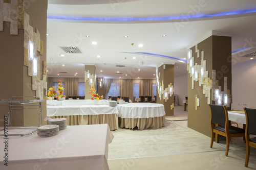 Bild auf Leinwand Interior of a banquet hall
