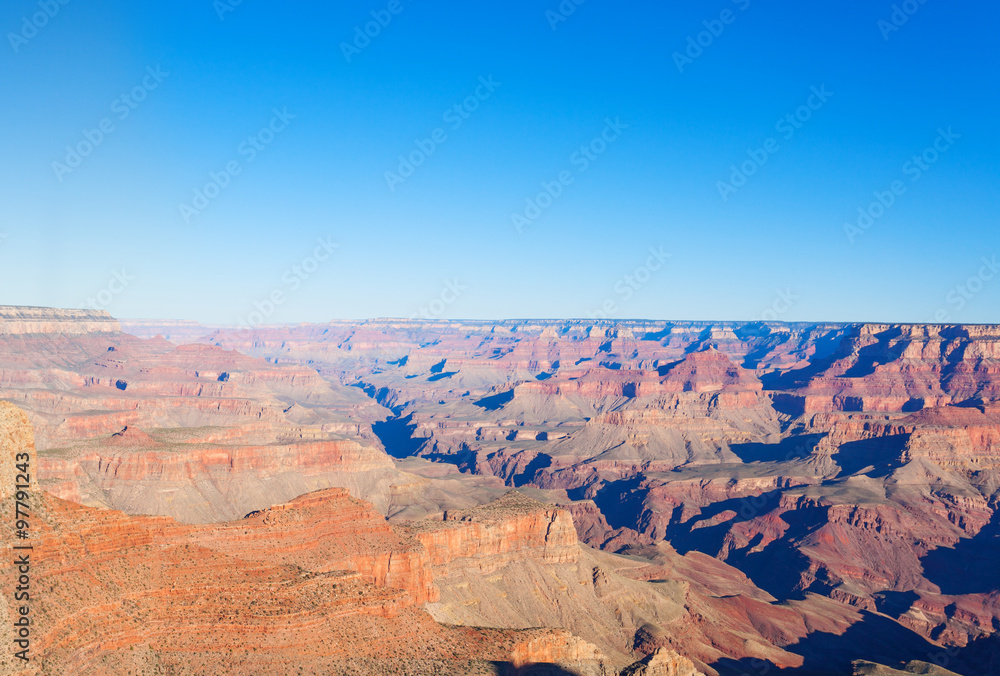 Perspective of Grand Canyon from south rim
