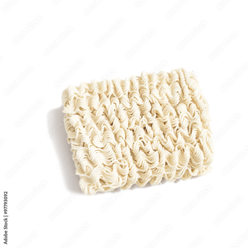 Instant noodles, isolated on white background Instant noodles, isolated on white background