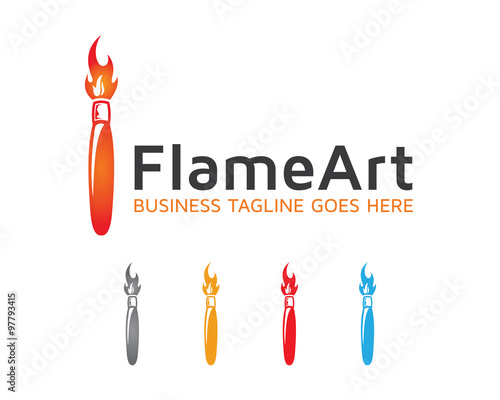 Flame Art Logo
