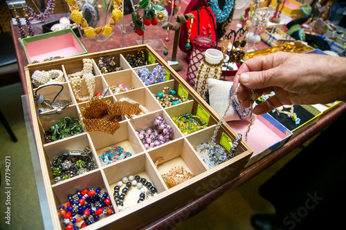 Foto Colorful handmade jewelry