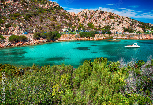 The beach of Cala Spalmatore in Sardinia in La Maddalena archipelago, Italy. photo