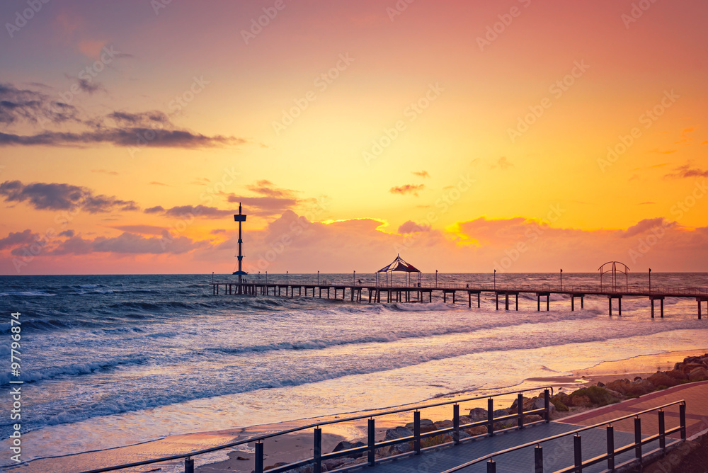 Brighton Jetty at sunset