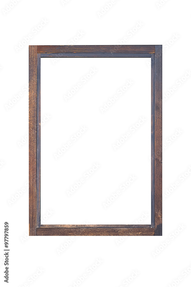 Blank old wood shop signboard isolated on white background Blank old wood shop signboard isolated on white background