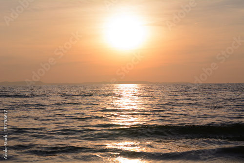 Beautiful sunset above the sea © buraratn