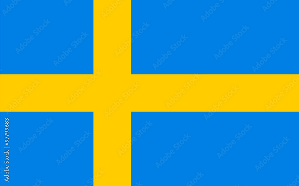 Standard Proportions for Sweden Flag Standard Proportions for Sweden Flag