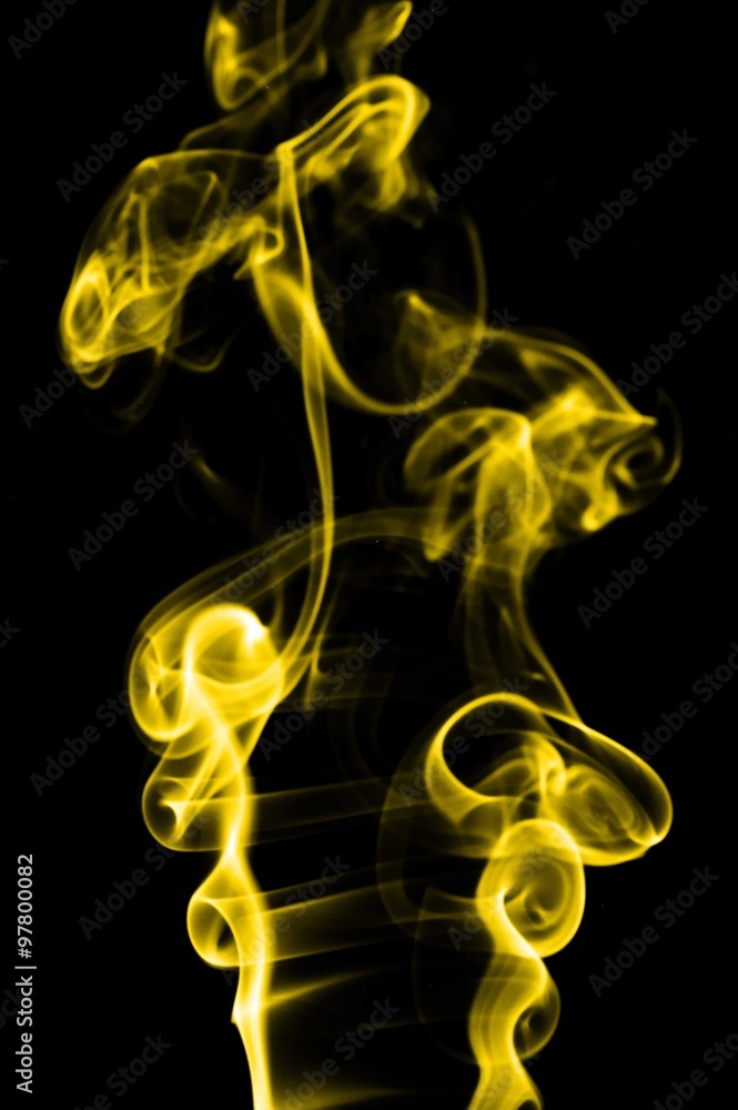 Naklejka premium Golden Smoke.