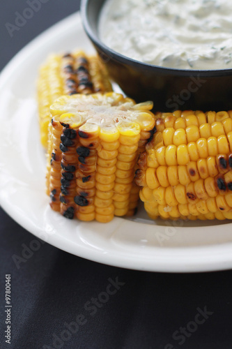 char grilled corn on the cob