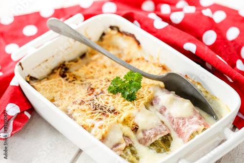 Photos gratin d'endives au jambon