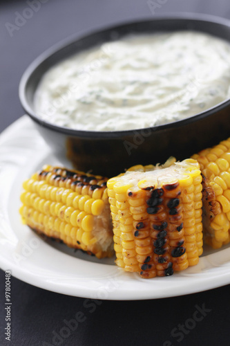 char grilled corn on the cob
