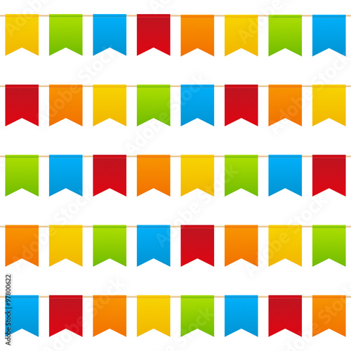 Seamless pattern with color flags