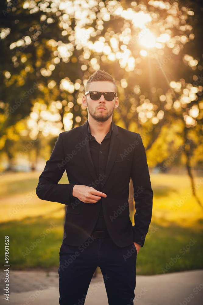 stylish confident handsome businessman model stylish confident handsome businessman model