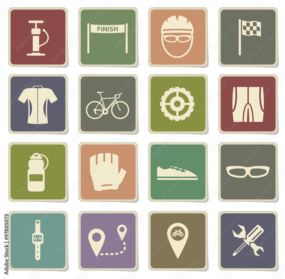 Bycicle simply icons