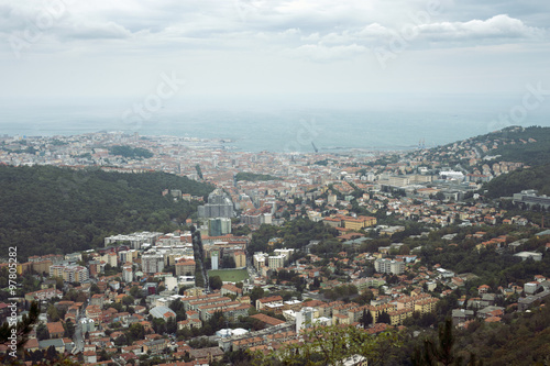 Fototapeta Naklejka Na Ścianę i Meble -  Trieste city aerial