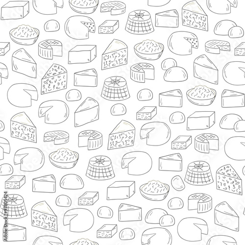 Seamless cheese background