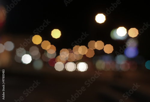 Bokeh effect background with city lights © Myvisuals