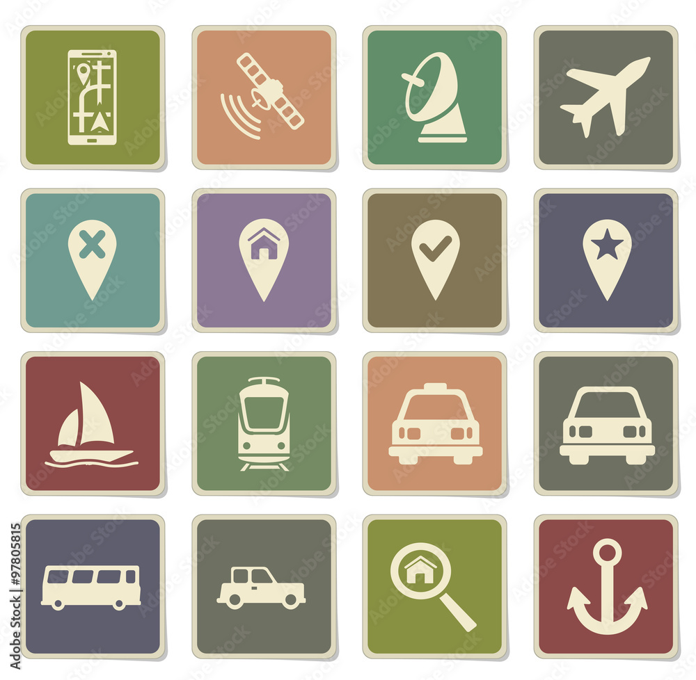 Navigation simply icons Navigation simply icons