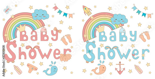Baby shower invitation card