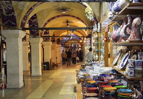 Grand bazaar shops in Istanbul. photo