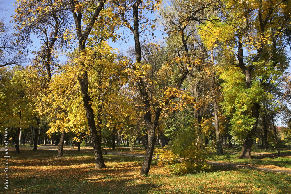 Park in Bitola. Macedonia