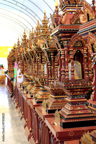 mini pagoda of lanna thailand