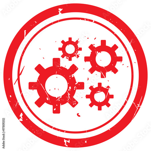 Red Process rubber stamp