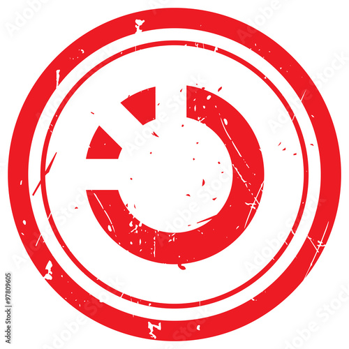 Red Loading rubber stamp