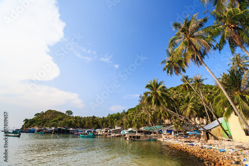 Wallpaper Mural Ben Ngu wharf, Nam Du islands, Kien Giang province, Vietnam. Nam Du islands located 90 km west of Rach Gia city in Kien Giang. Nam Du islands has become an attractive destination for tourists. Torontodigital.ca